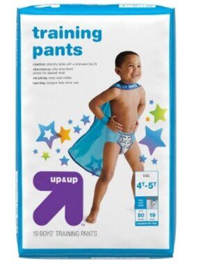NIP ~ Up & Up's Boys' Disposable Training Pants - 4T-5T - 19 Ct. Package